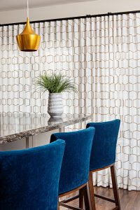 Interior Design Blue Bar Stools