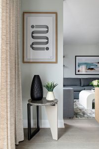 interior design family room side table