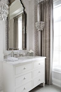 Interior Design White Bathroom Vanity Powder Room