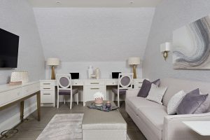 Interior Design Soft Color Palette Study Room