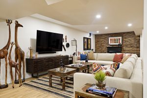 Interior Design Family Room with African Concept