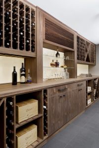 Interior Design Wood Wine Display