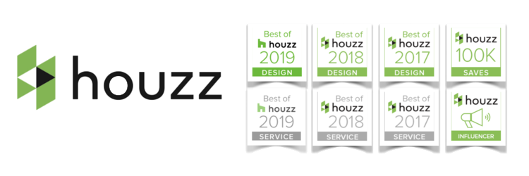 Gabriele and her team have been recognized and awarded houzz badges consistently over the years for her excellence in both service and design. At Houzz's 5th anniversary event hosted in Toronto, Pizzale Design Inc. received the top award for 'PowerH…