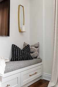 Living room Interior Design Oakville with coffee table