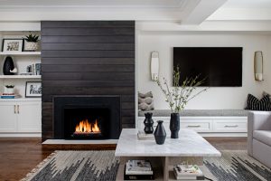 Living room Interior Design Oakville with coffee table