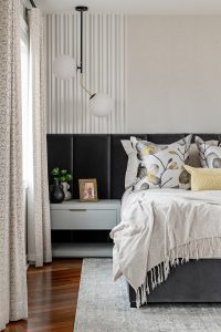 Bedroom Interior Design project Oakville floral details